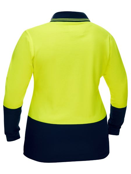 BISLEY Women's Hi Vis V-Neck Polo - BKL6234