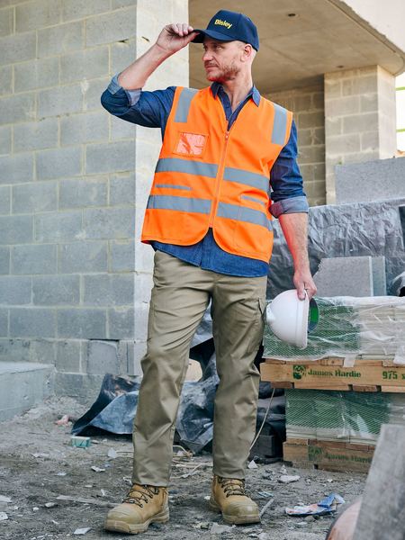 BISLEY Stretch Cotton Drill Elastic Waist Cargo Work Pant - BPC6029