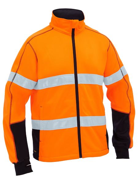 BISLEY Men's Taped Hi Vis Zip Front Fleece - BK6611T