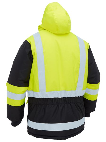 BISLEY H Taped Hi Vis Freezer Hooded Jacket - BJ6454HT