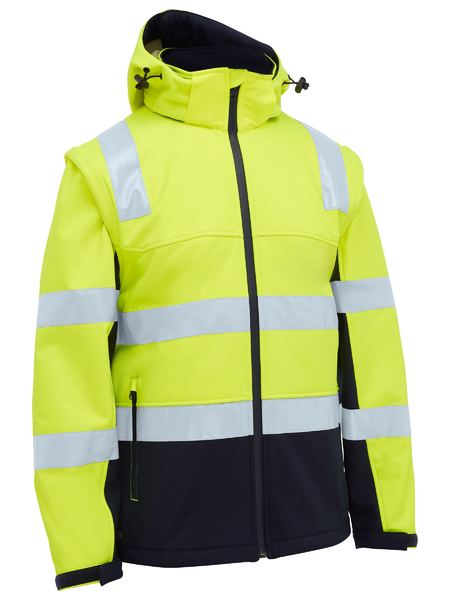 BISLEY Taped Two Tone Hi Vis 3 in 1 Soft Shell Jacket - BJ6078T