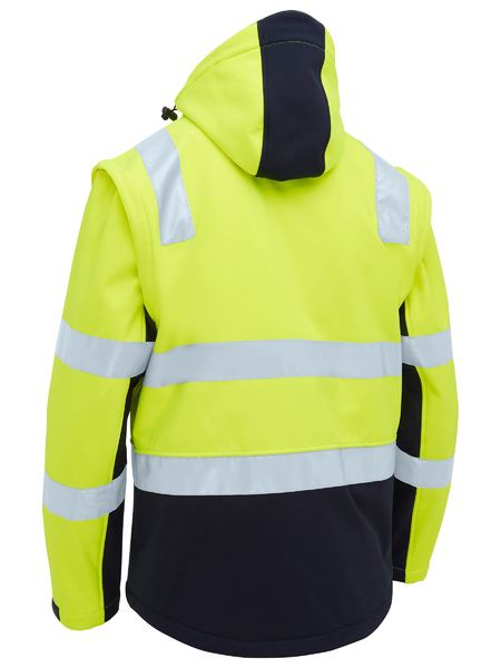 BISLEY Taped Two Tone Hi Vis 3 in 1 Soft Shell Jacket - BJ6078T