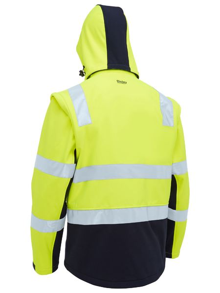 BISLEY Taped Two Tone Hi Vis 3 in 1 Soft Shell Jacket - BJ6078T