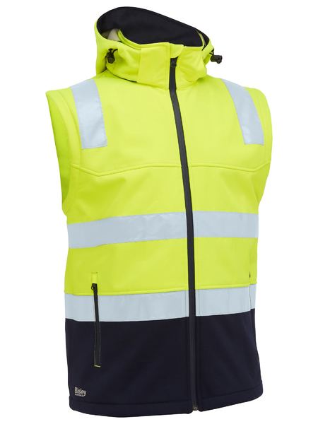 BISLEY Taped Two Tone Hi Vis 3 in 1 Soft Shell Jacket - BJ6078T