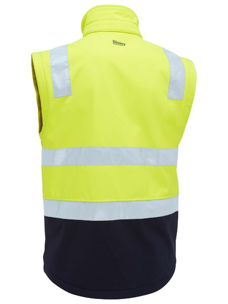 BISLEY Taped Two Tone Hi Vis 3 in 1 Soft Shell Jacket - BJ6078T
