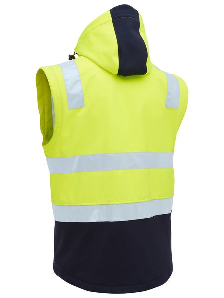BISLEY Taped Two Tone Hi Vis 3 in 1 Soft Shell Jacket - BJ6078T