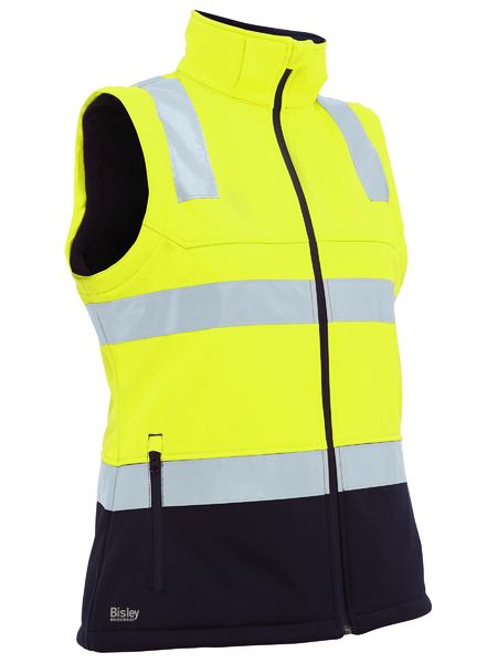 BISLEY Women's Taped Two Tone Hi Vis 3-in-1 Soft Shell Jacket - BJL6078T