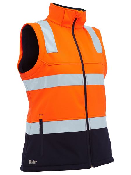 BISLEY Women's Taped Two Tone Hi Vis 3-in-1 Soft Shell Jacket - BJL6078T