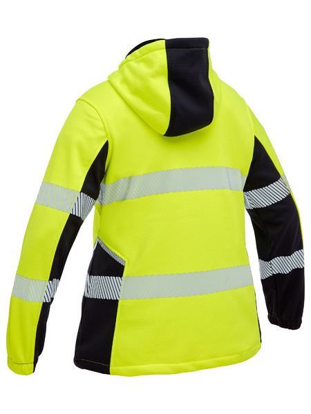 BISLEY Women's Flx & Move  Hi Vis Taped Liquid Repellent Fleece Hoodie - BKL6571T