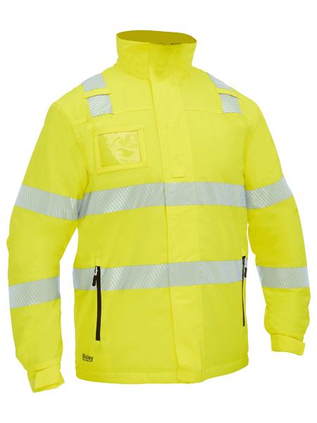 BISLEY Taped Hi Vis Heated Jacket with Hood - BJ6842T