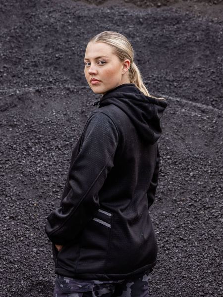 BISLEY Women's Flx & Move  Liquid Repellent Fleece Hoodie - BKL6574