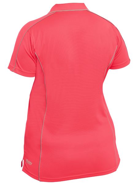 Bisley Womens Cool Mesh Polo With Reflective Piping - BKL1425
