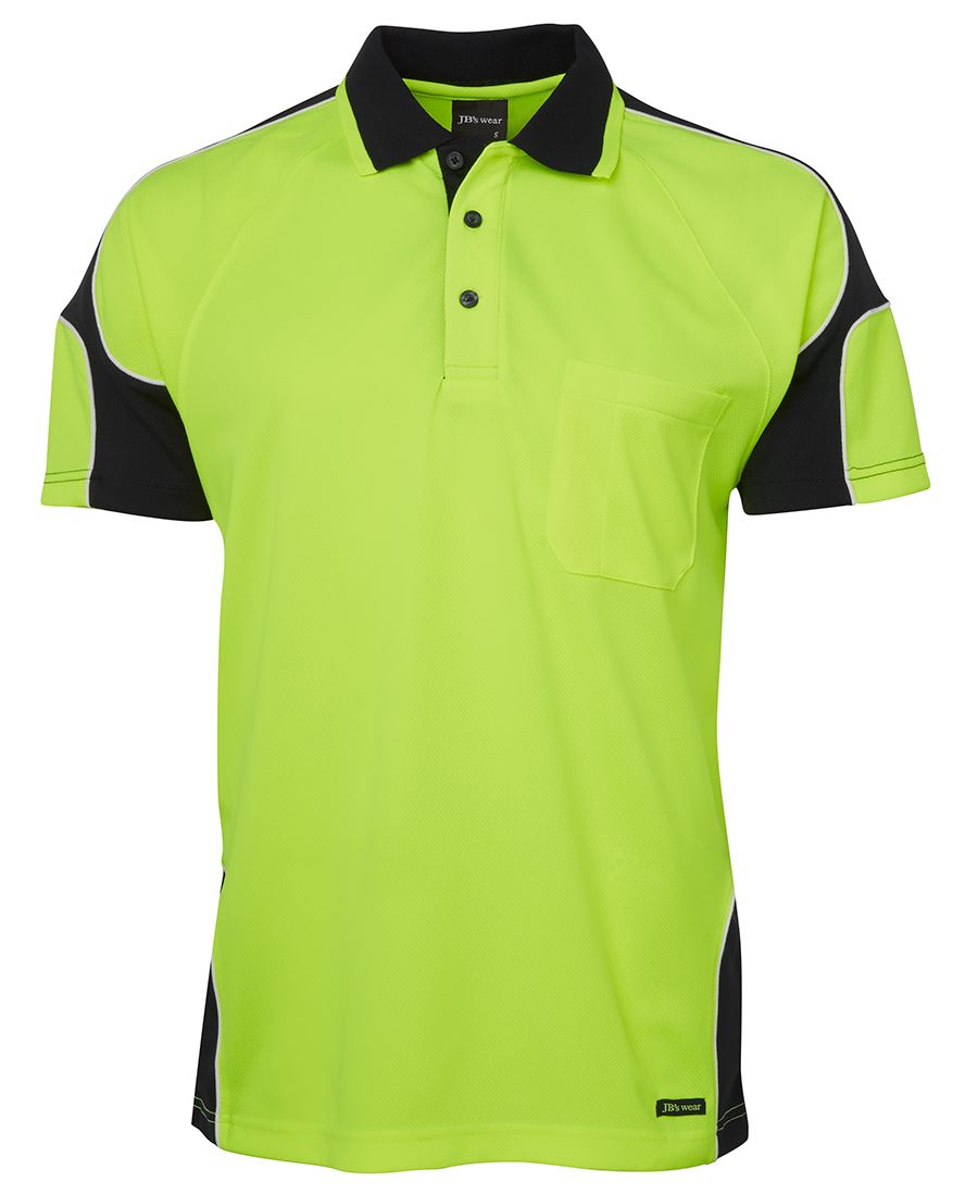 Jb's Hi Vis 4602.1 S/s Arm Panel Polo - 6AP4S