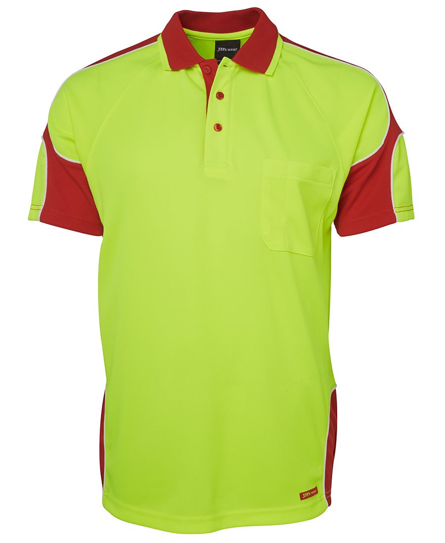Jb's Hi Vis 4602.1 S/s Arm Panel Polo - 6AP4S