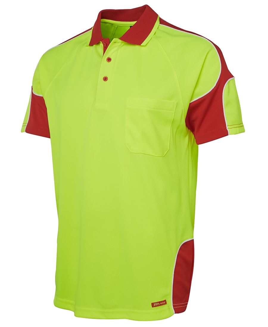 Jb's Hi Vis 4602.1 S/s Arm Panel Polo - 6AP4S