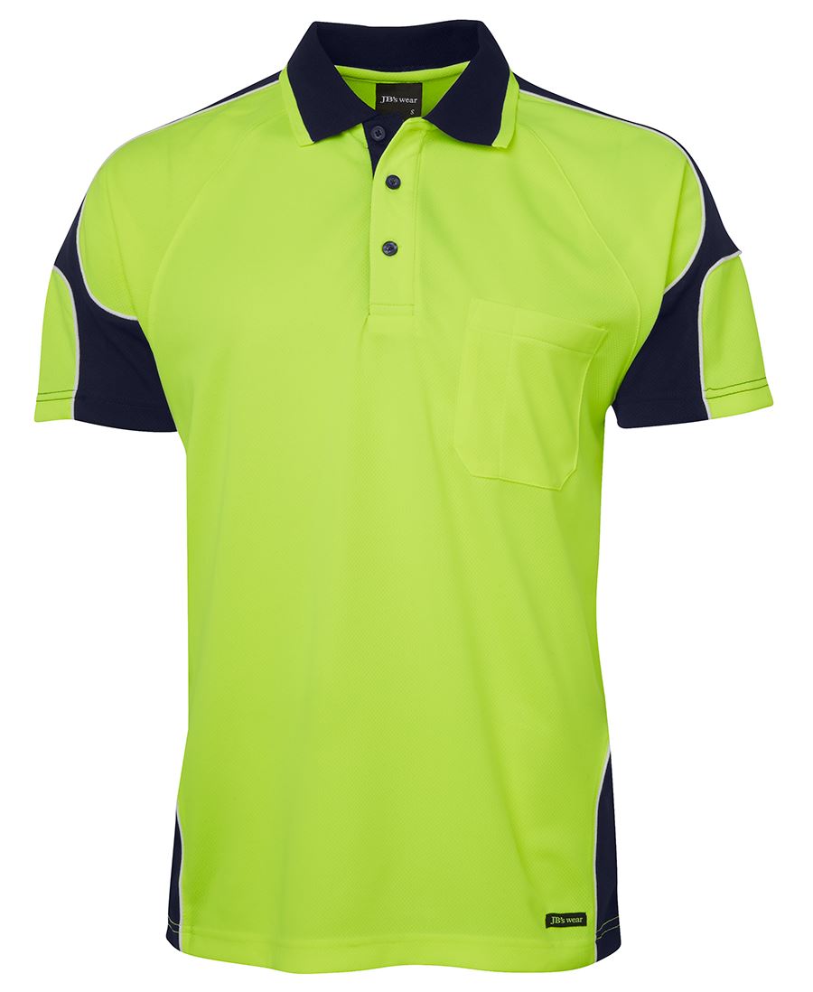 Jb's Hi Vis 4602.1 S/s Arm Panel Polo - 6AP4S