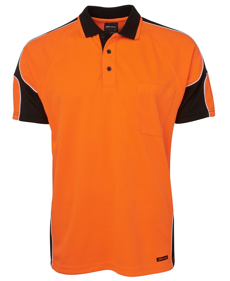 Jb's Hi Vis 4602.1 S/s Arm Panel Polo - 6AP4S
