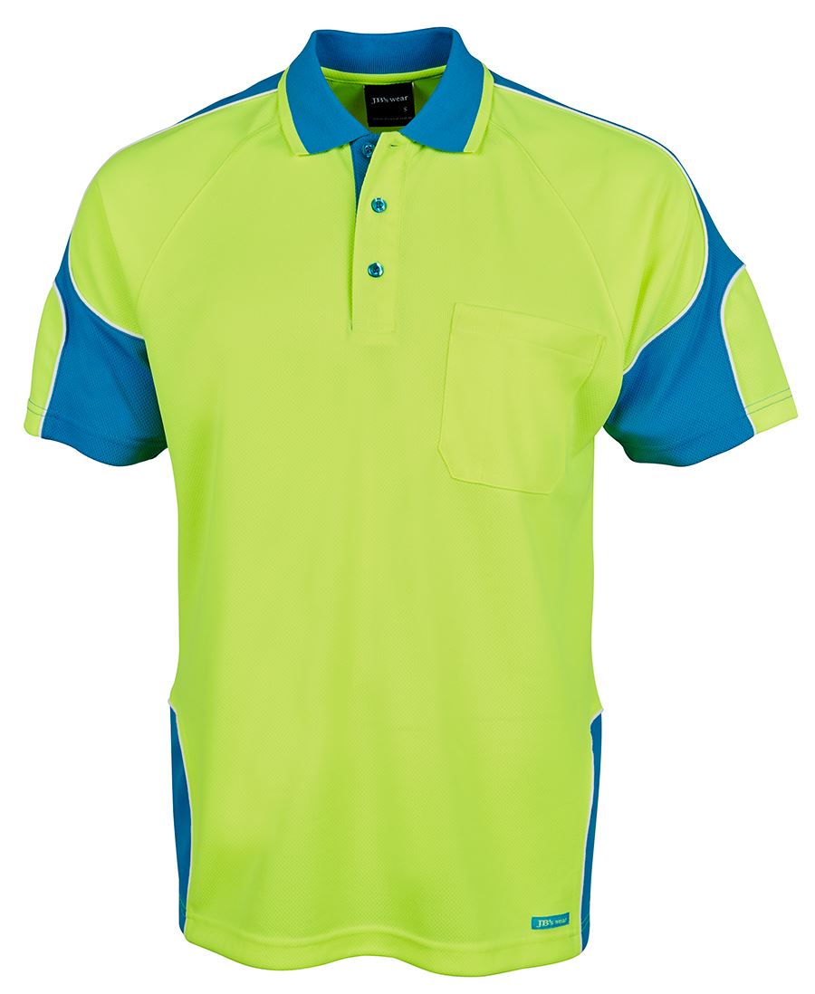 Jb's Hi Vis 4602.1 S/s Arm Panel Polo - 6AP4S