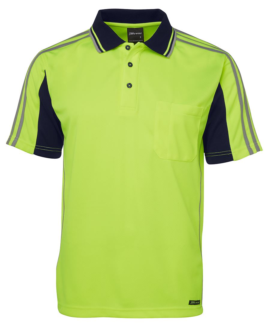 Jb's Hi Vis 4602.1 S/s Arm Tape Polo - 6AT4S