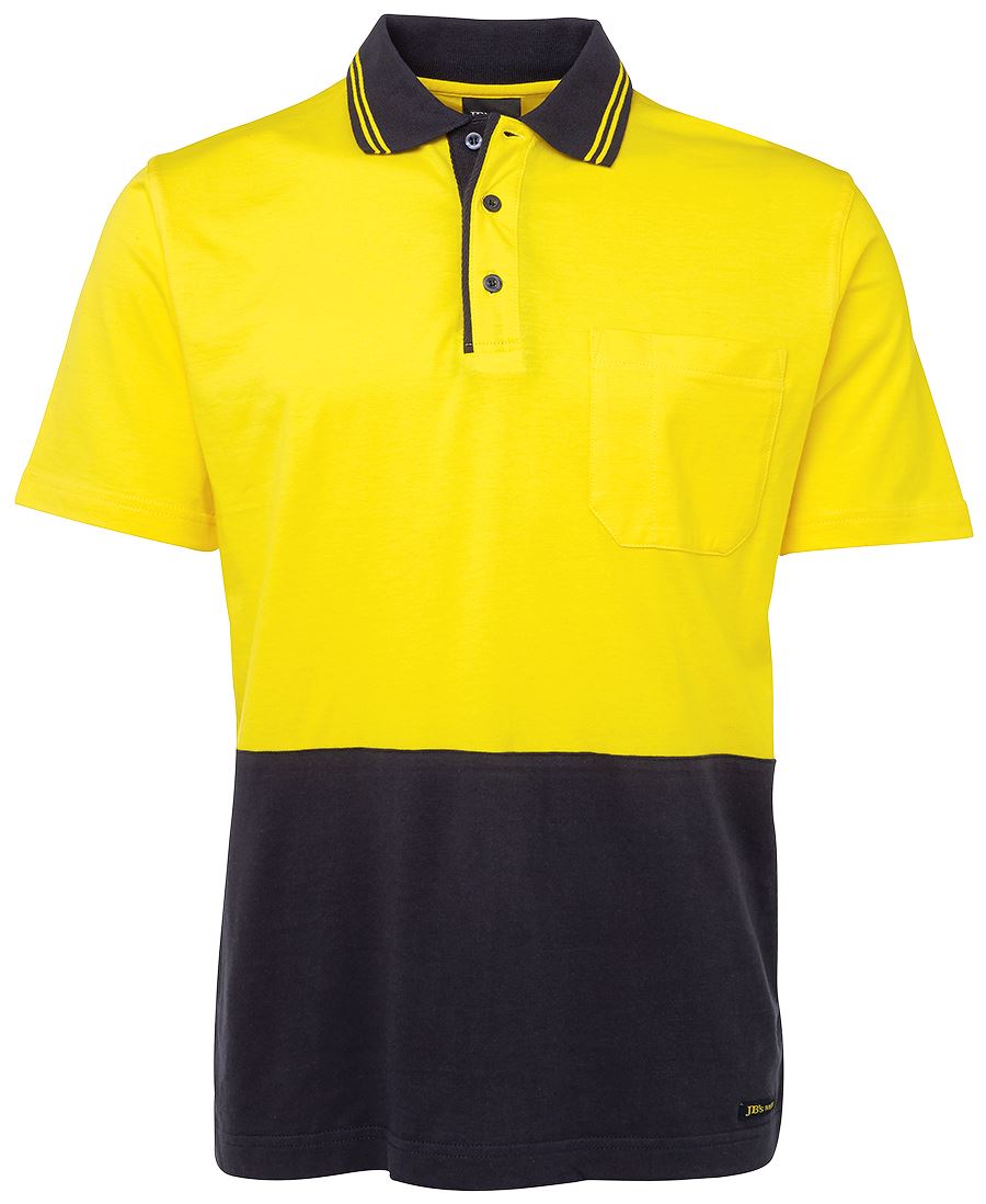 Jb's Hi Vis S/s Cotton Polo - 6CPHV
