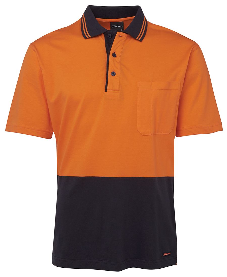 Jb's Hi Vis S/s Cotton Polo - 6CPHV