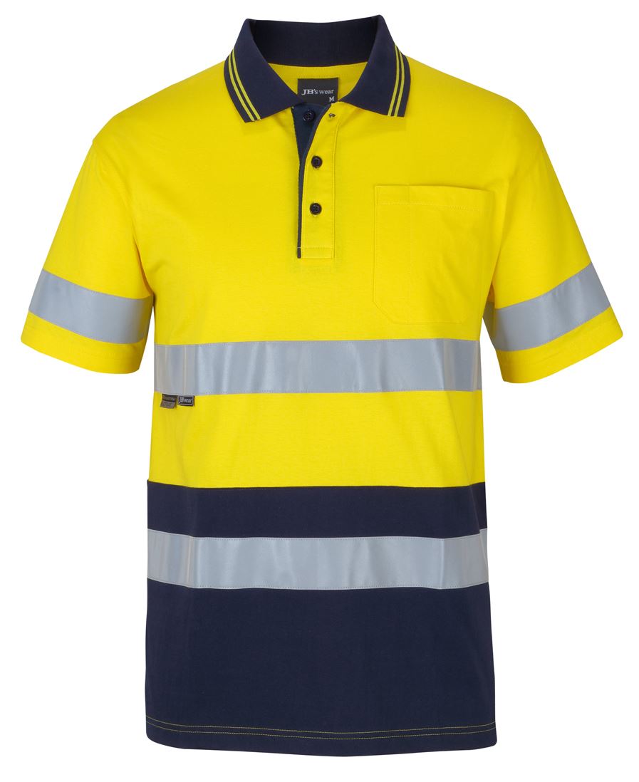 Jb's Hi Vis(D+n) S/s Cotton Polo - 6DCPS