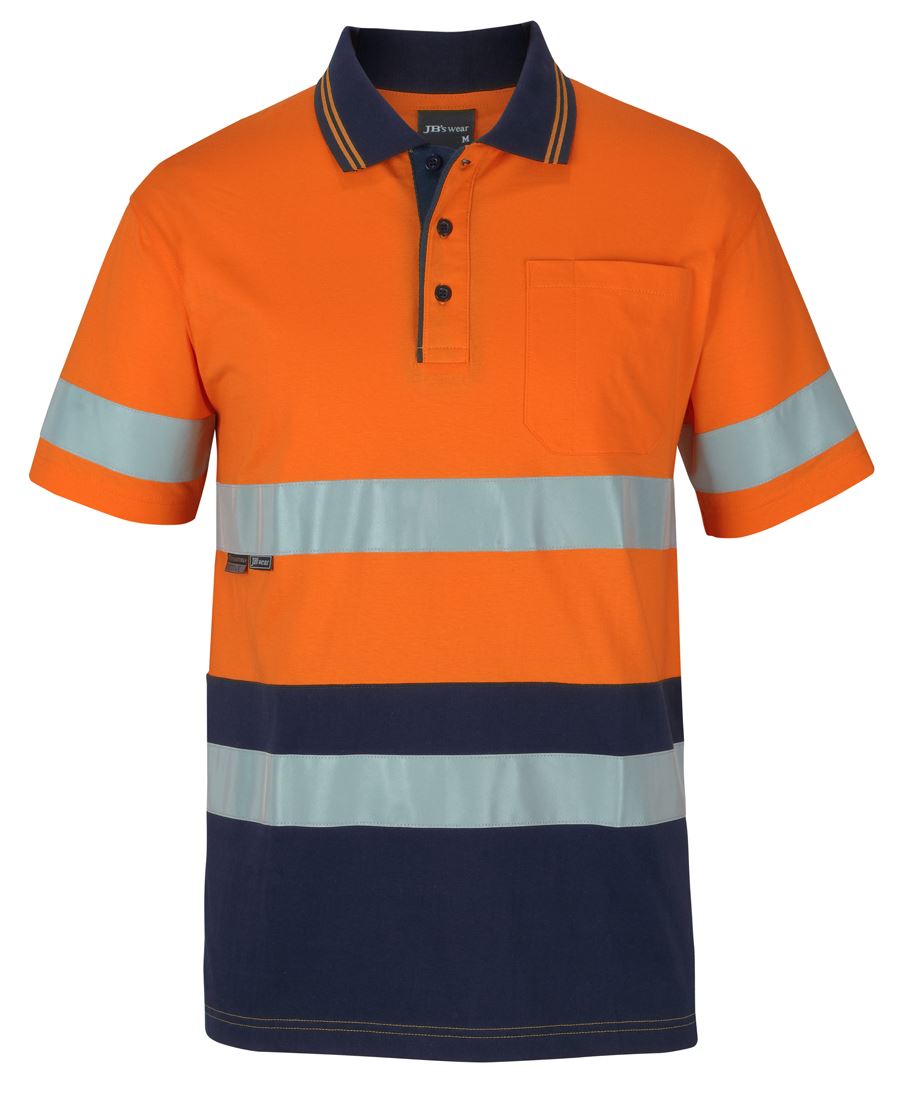 Jb's Hi Vis(D+n) S/s Cotton Polo - 6DCPS