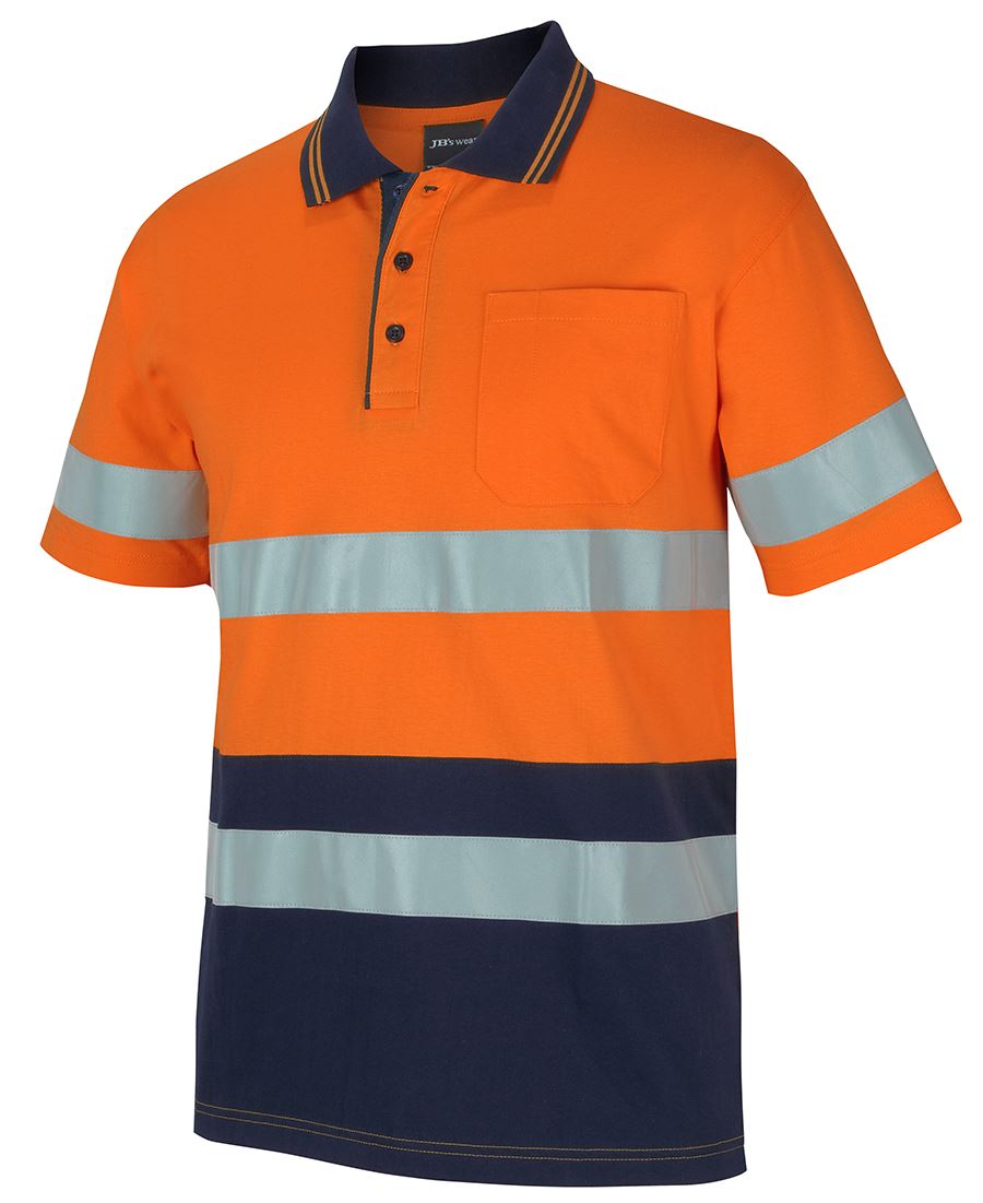 Jb's Hi Vis(D+n) S/s Cotton Polo - 6DCPS