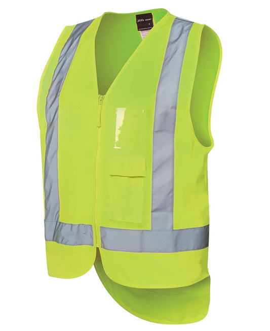 Jb's Hi Vis Zip Drop Tail H Pattern (D+n) Vest - 6DNDV