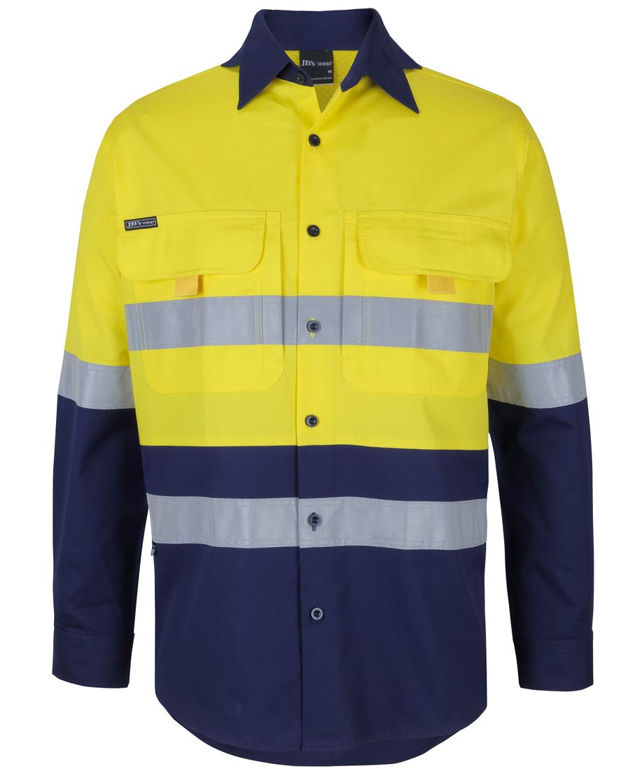 Jb's Hi Vis(D+n) L/s Ripstop Fishing Shirt - 6DNRL
