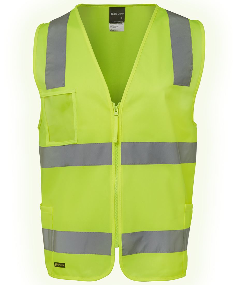 Jb's Hi Vis(D+n) Zip Safety Vest - 6DNSZ