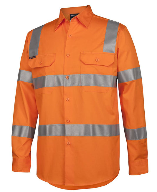 Jb's Hi Vis(D+n) L/s 150g Vic Rail Work/shirt - 6DNWR