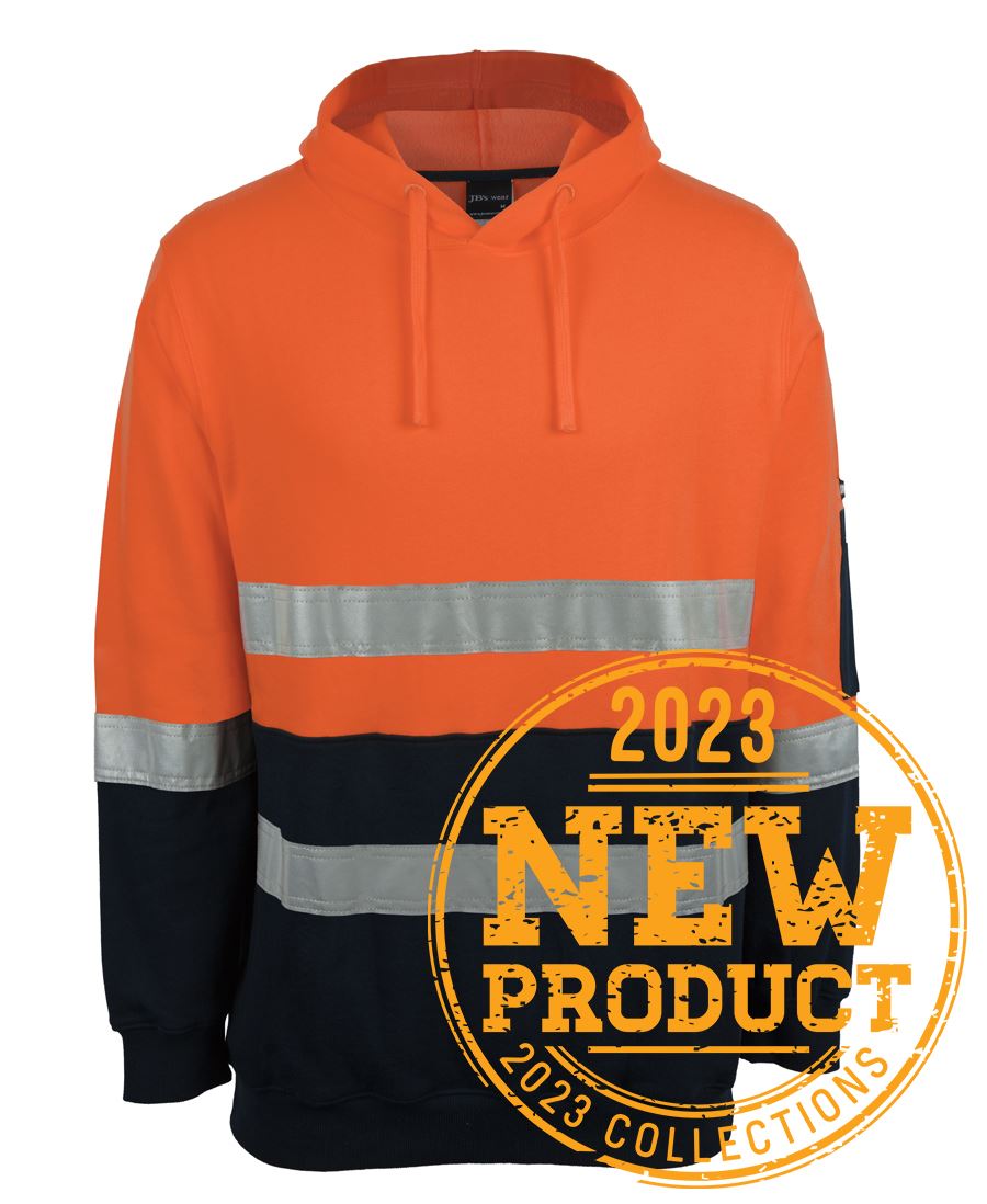 Jb's Hi Vis D+n 310 Cotton Pullover Fleece Hoodie - 6DVPM