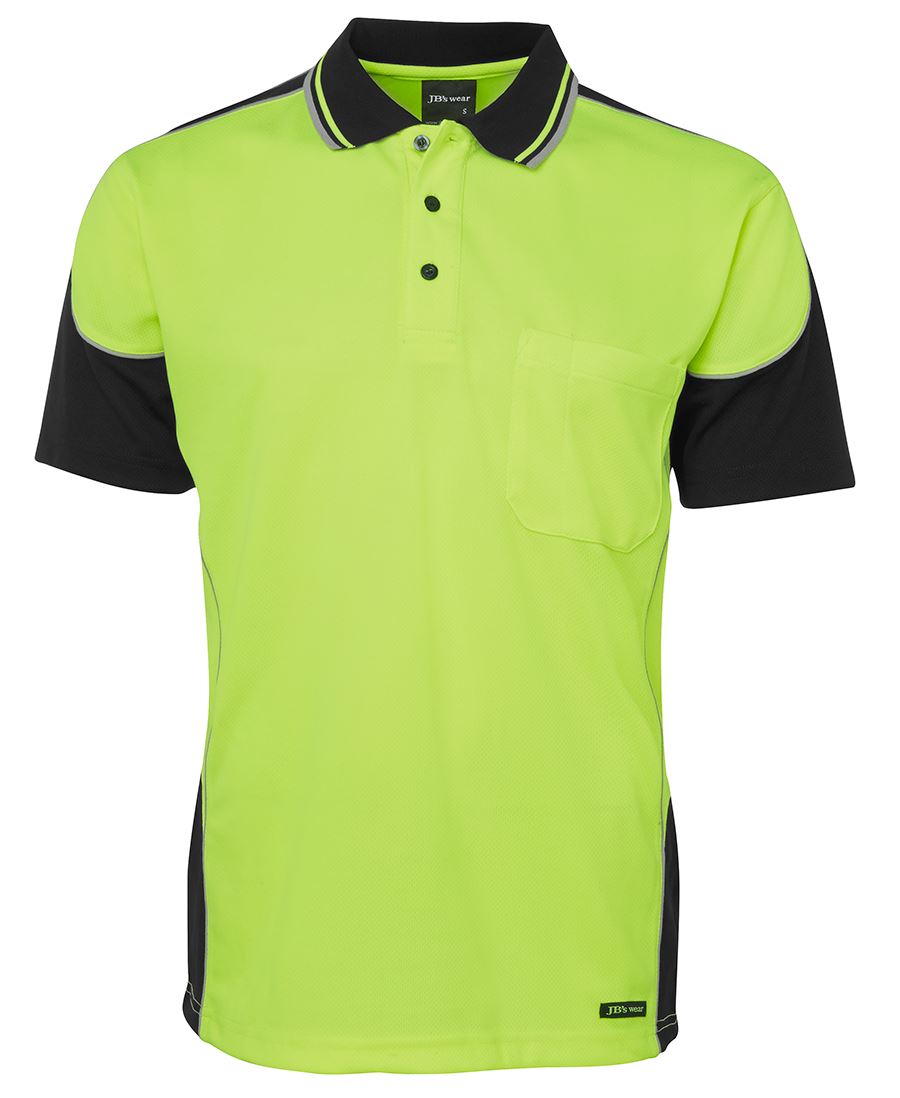 Jb's Hi Vis 4602.1 S/s Contrast Piping Polo - 6HCP4