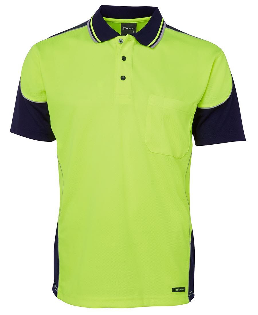 Jb's Hi Vis 4602.1 S/s Contrast Piping Polo - 6HCP4