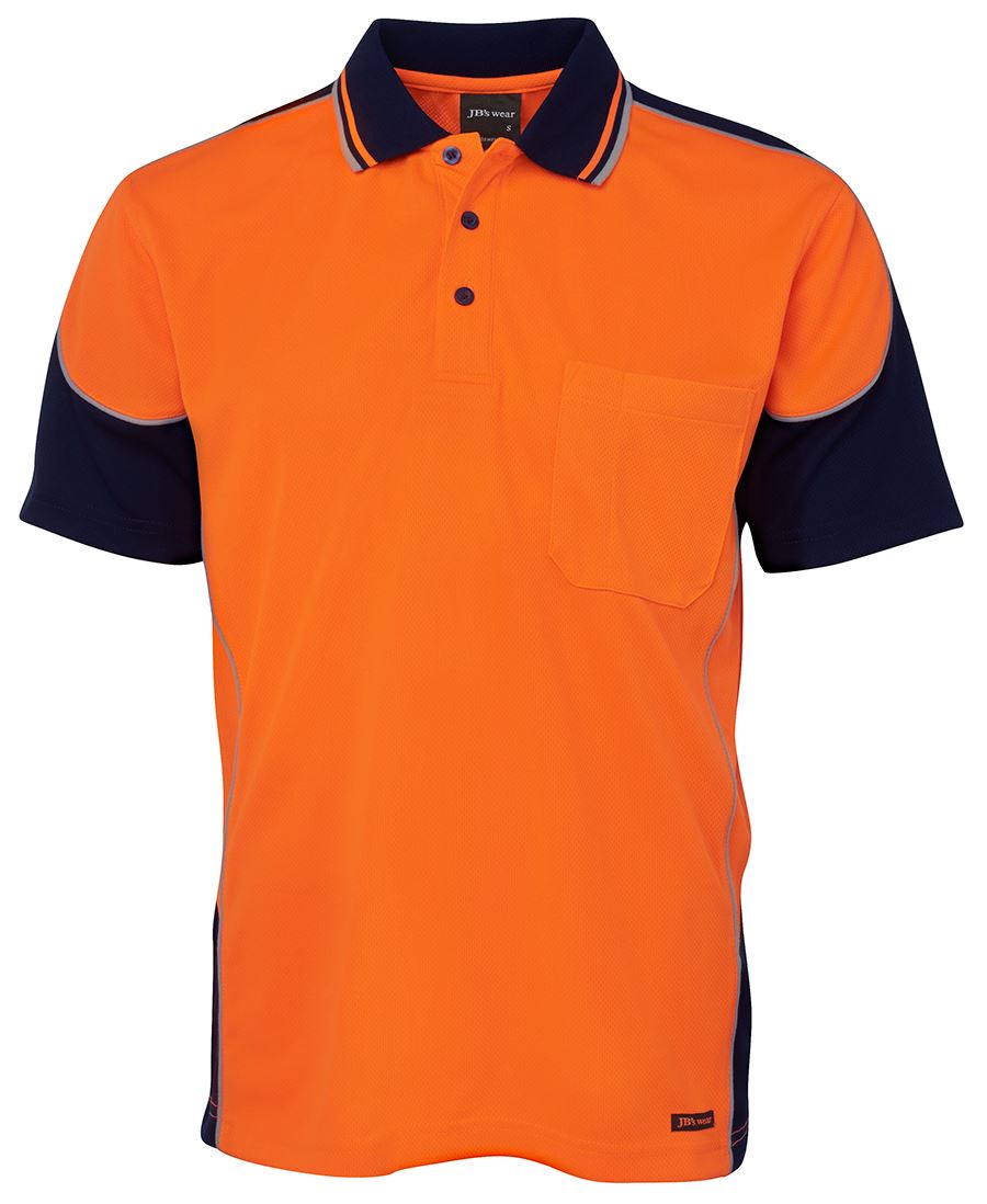 Jb's Hi Vis 4602.1 S/s Contrast Piping Polo - 6HCP4