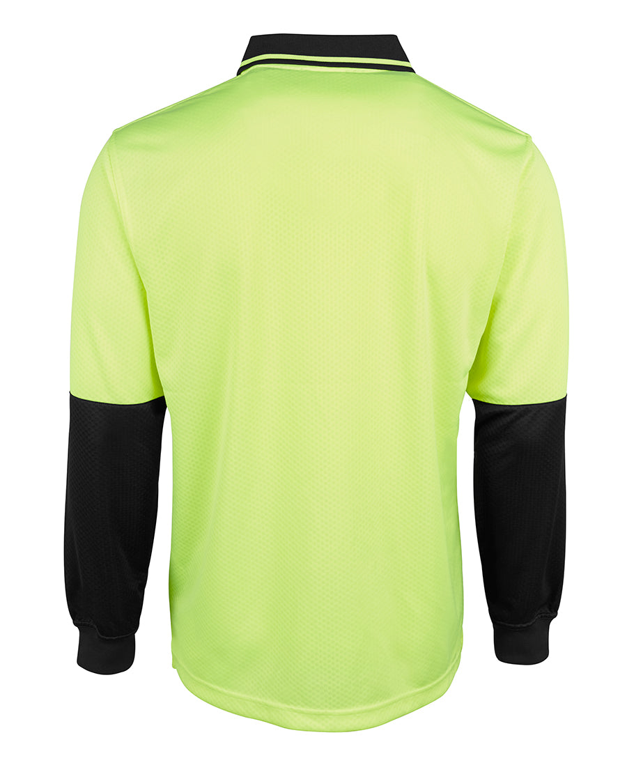 Jb's Hi Vis 4602.1 L/s Jacquard Polo - 6HJNL
