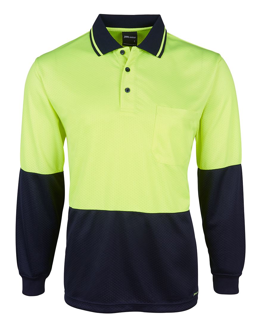 Jb's Hi Vis 4602.1 L/s Jacquard Polo - 6HJNL