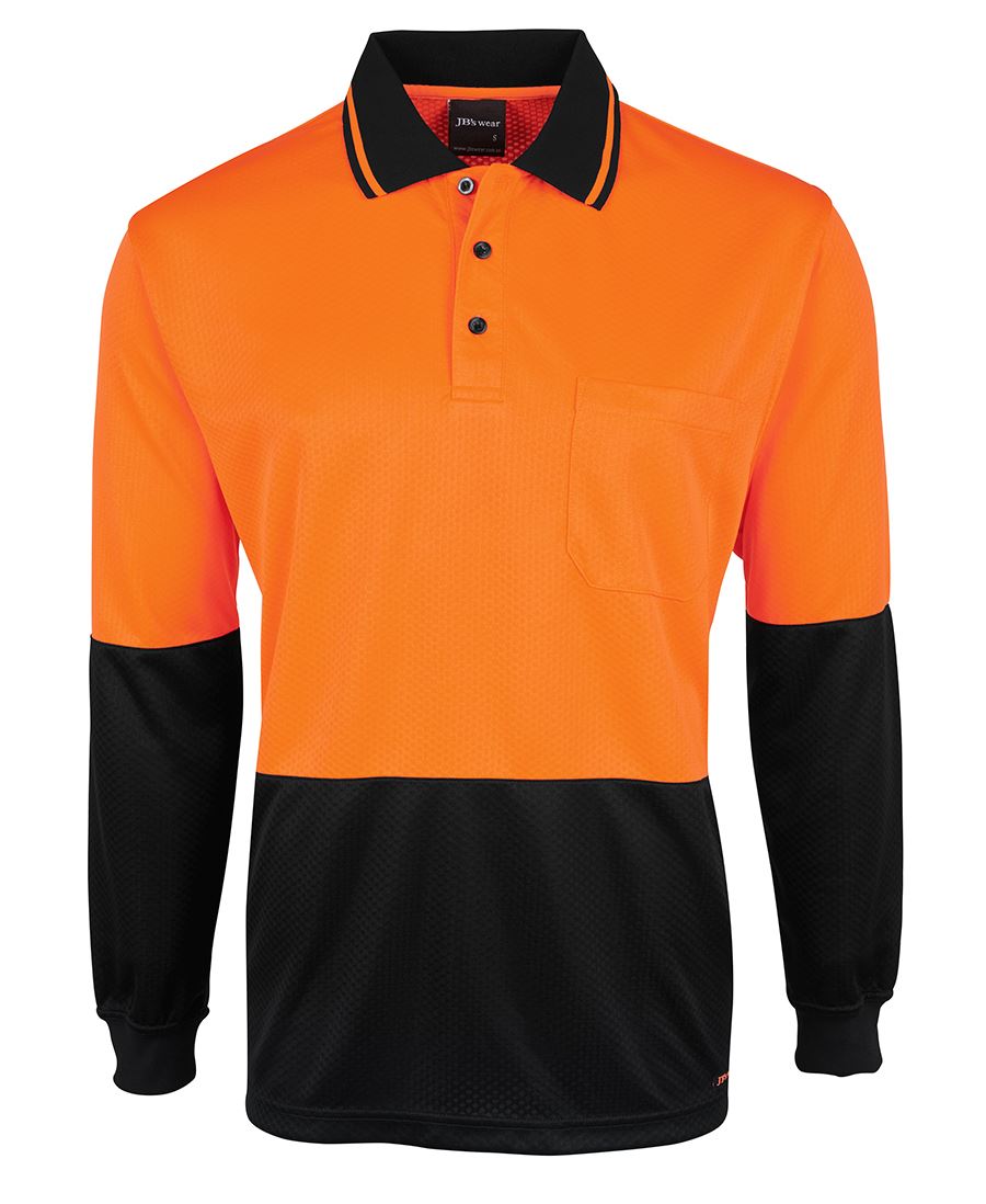 Jb's Hi Vis 4602.1 L/s Jacquard Polo - 6HJNL