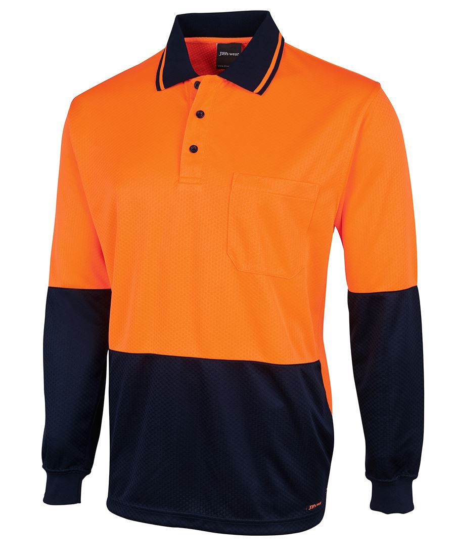 Jb's Hi Vis 4602.1 L/s Jacquard Polo - 6HJNL