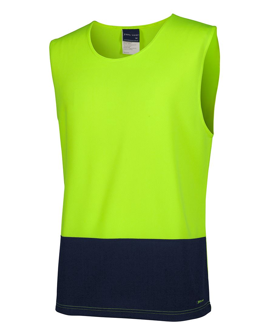 Jb's Hi Vis Muscle Top - 6HMT
