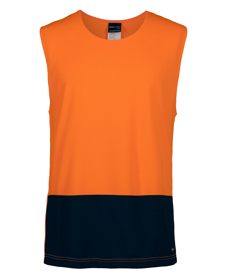 Jb's Hi Vis Muscle Top - 6HMT