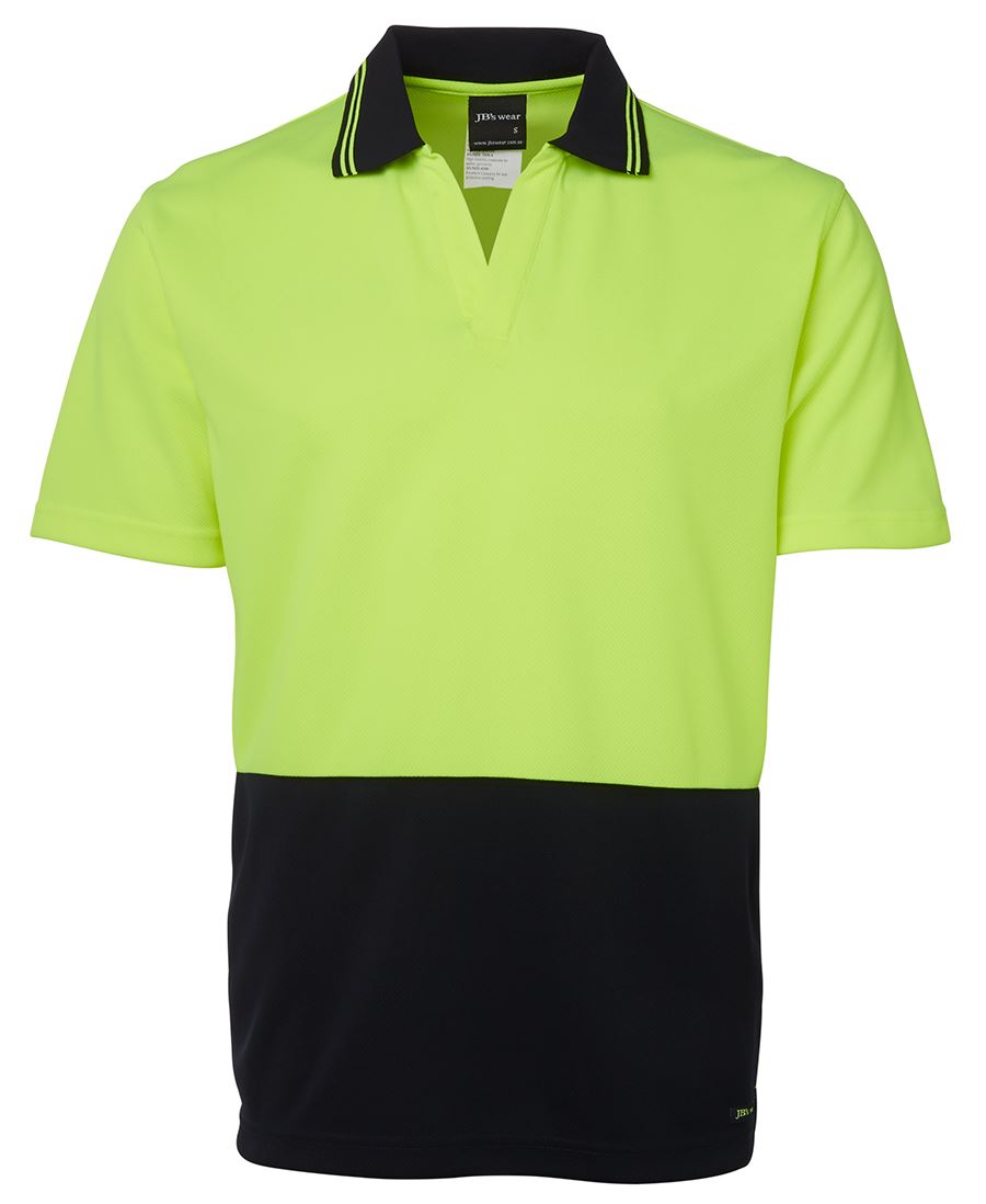 Jb's Hi Vis  4602.1 S/s Non Button Polo - 6HNB