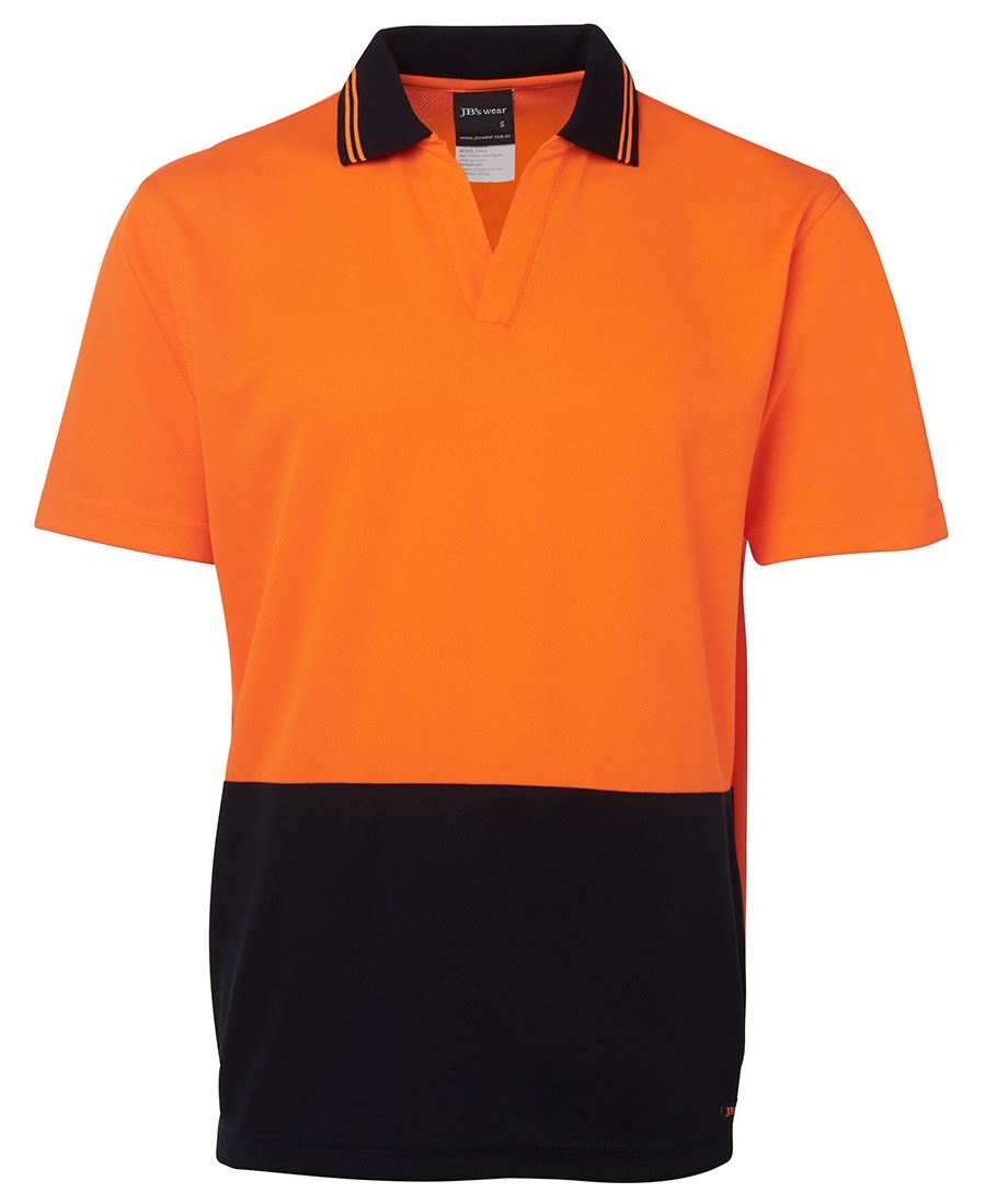 Jb's Hi Vis  4602.1 S/s Non Button Polo - 6HNB