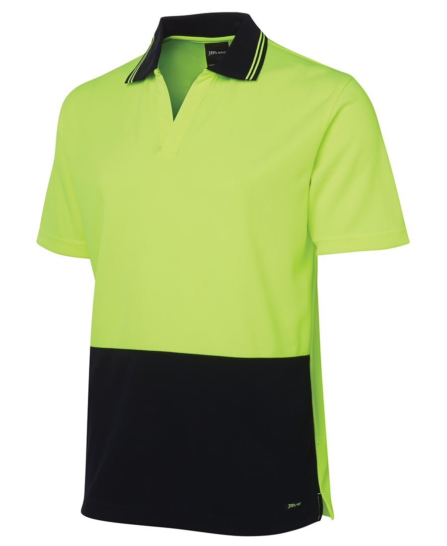 Jb's Hi Vis  4602.1 S/s Non Button Polo - 6HNB
