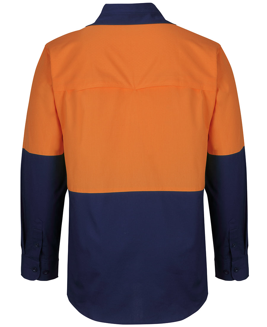 Jb's Hi Vis L/s Ripstop Fishing Shirt - 6HNRL