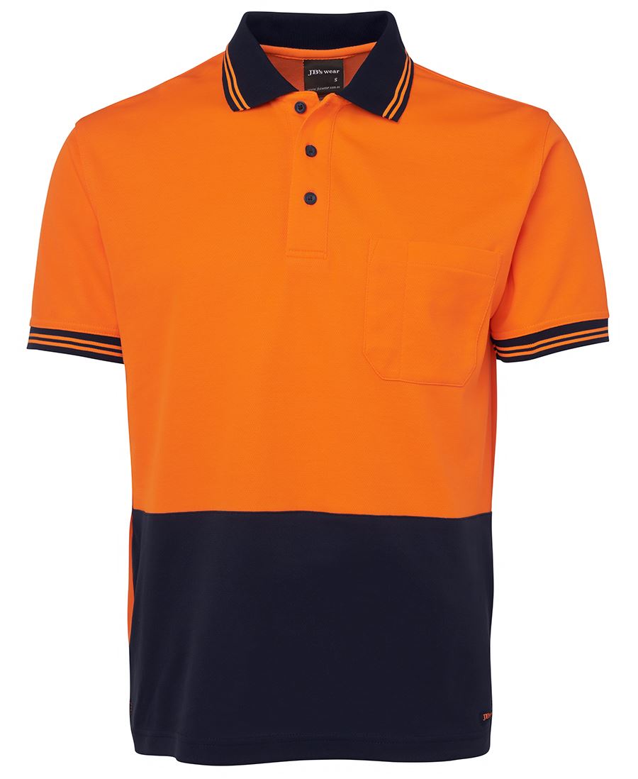 JB's Hi Vis S/S COTTON BACK POLO