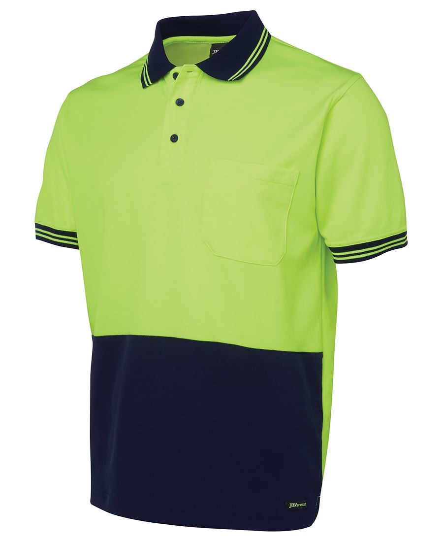 JB's Hi Vis S/S COTTON BACK POLO