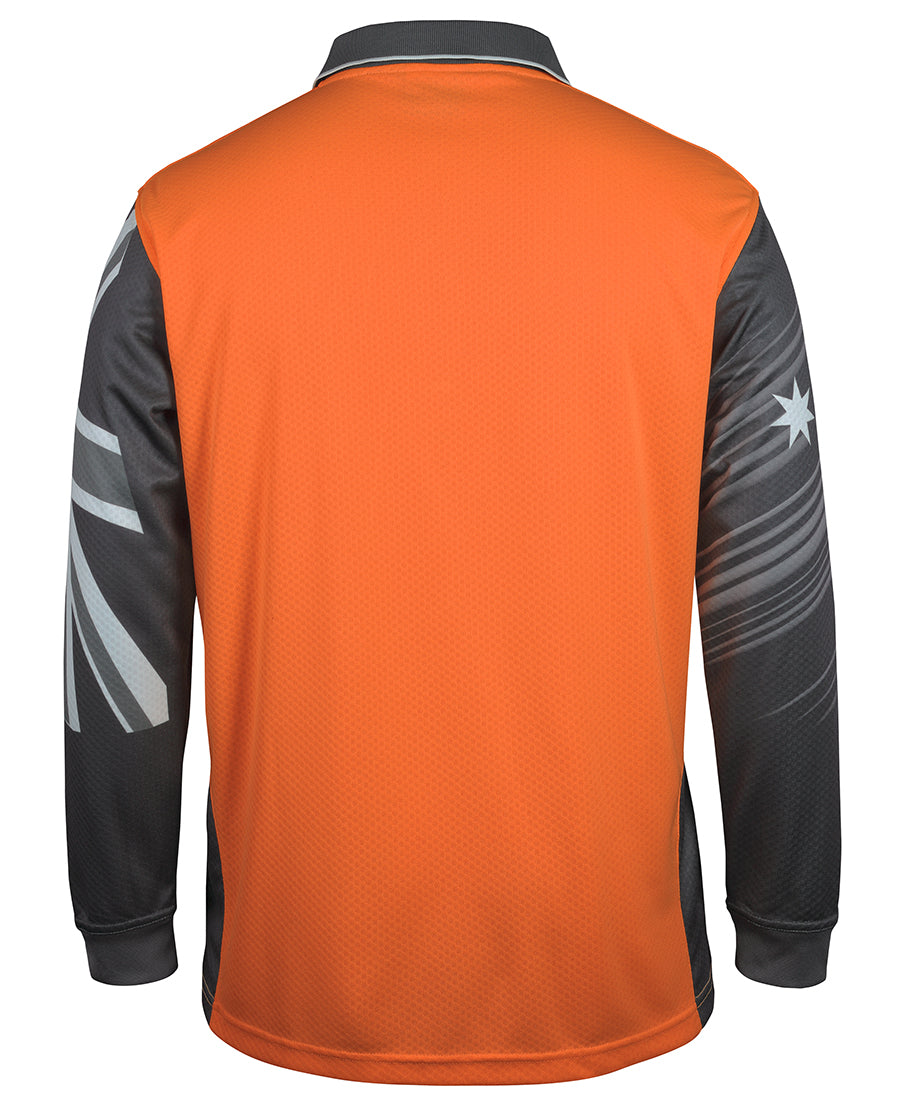 Jb's Hi Vis L/s Southern Cross Polo - 6HSCL