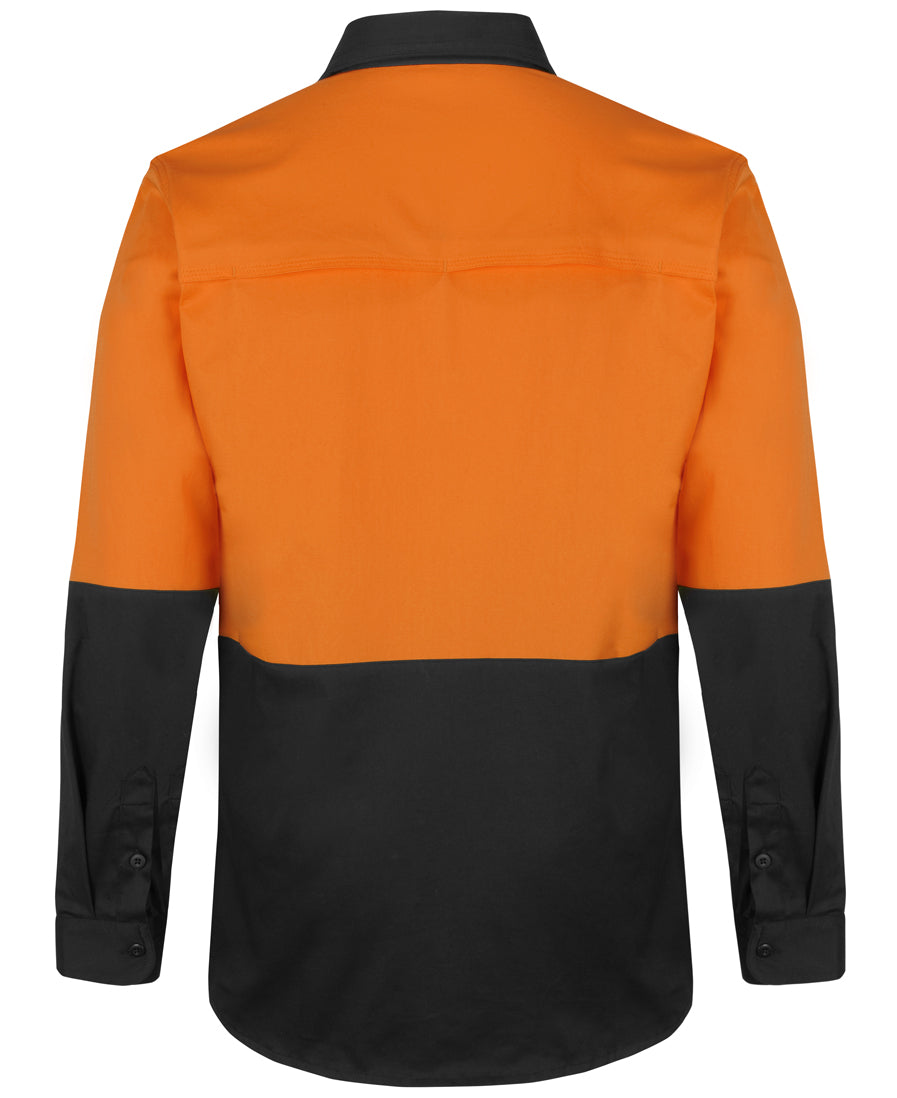 Jb's Hi Vis L/s Stretch Work Shirt - 6HSWL